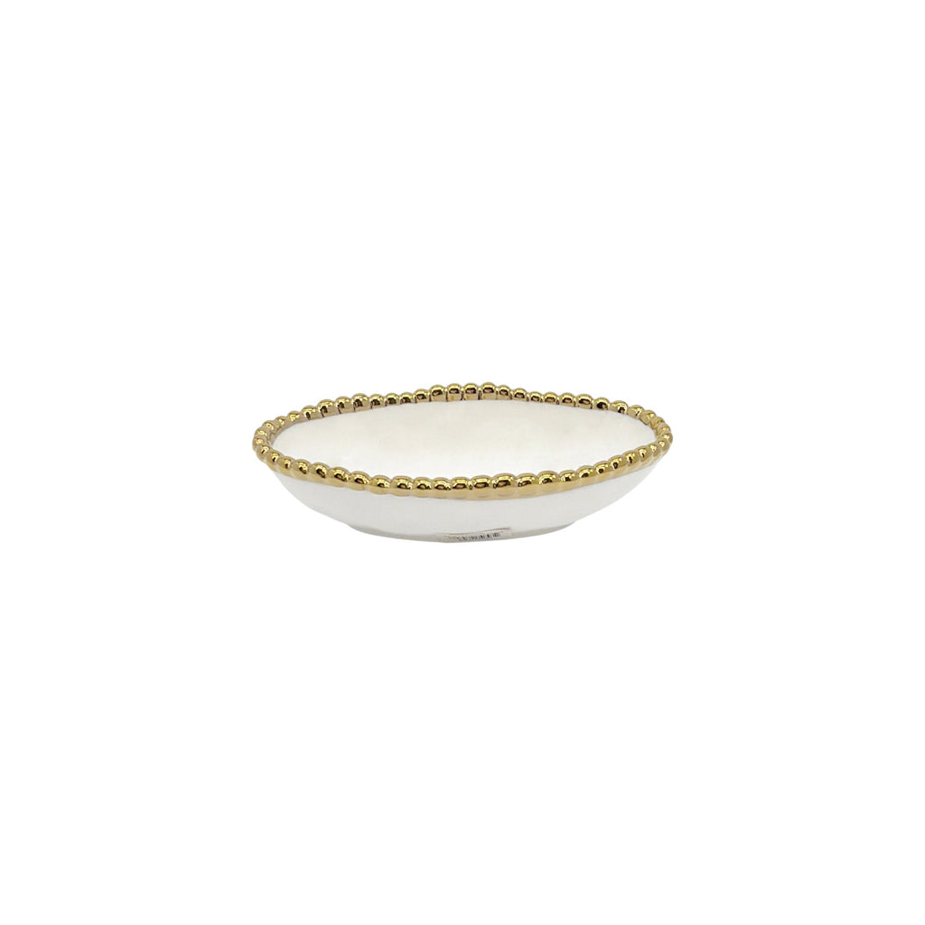 PAMPA BAY Golden Salerno Long Condiment Bowl Set of 2 Pampa Bay