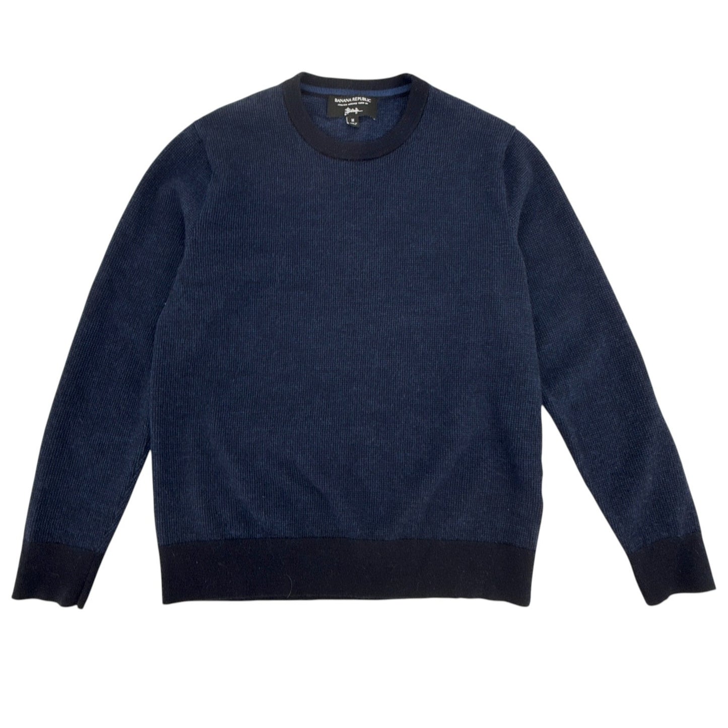 BANANA REPUBLIC Yarn by Baruffa Birdseye Preppy Sweater M