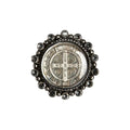 VIRGINS SAINTS & ANGELS VSA Vintage San Benito Ring Sterling Silver Gunmetal 6 - flyKAMP
