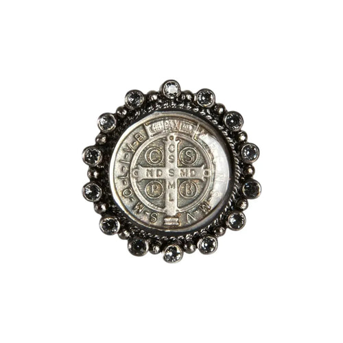 VIRGINS SAINTS & ANGELS VSA Vintage San Benito Ring Sterling Silver Gunmetal 6 - flyKAMP