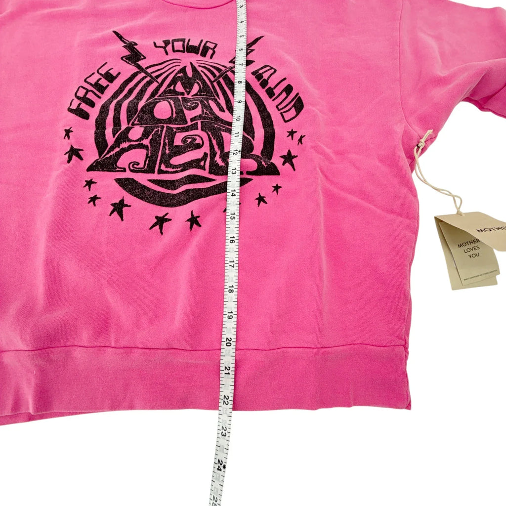 MOTHER The Drop Square Sweatshirt Mind Your Mother S - flyKAMP