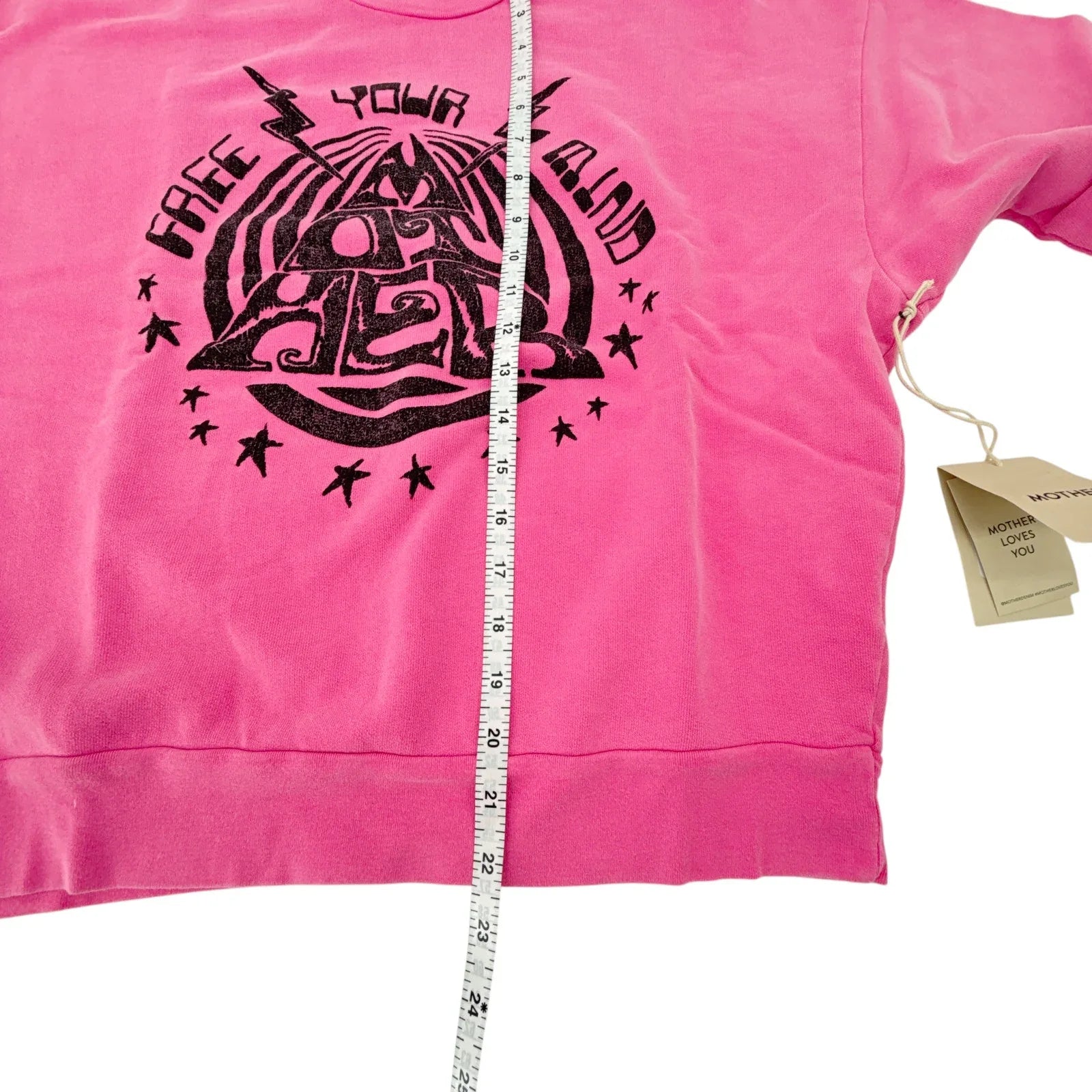 MOTHER The Drop Square Sweatshirt Mind Your Mother S - flyKAMP