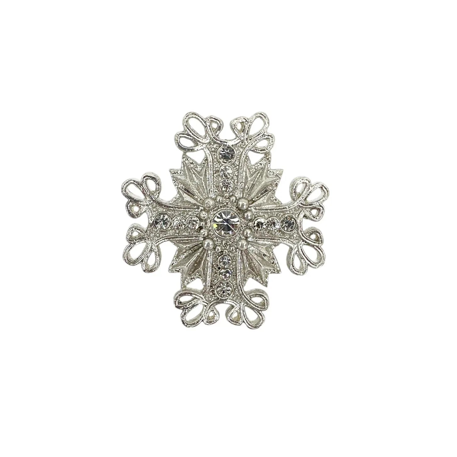 VIRGINS SAINTS & ANGELS VSA Electra Cross Ring in Silver Size 6 - flyKAMP