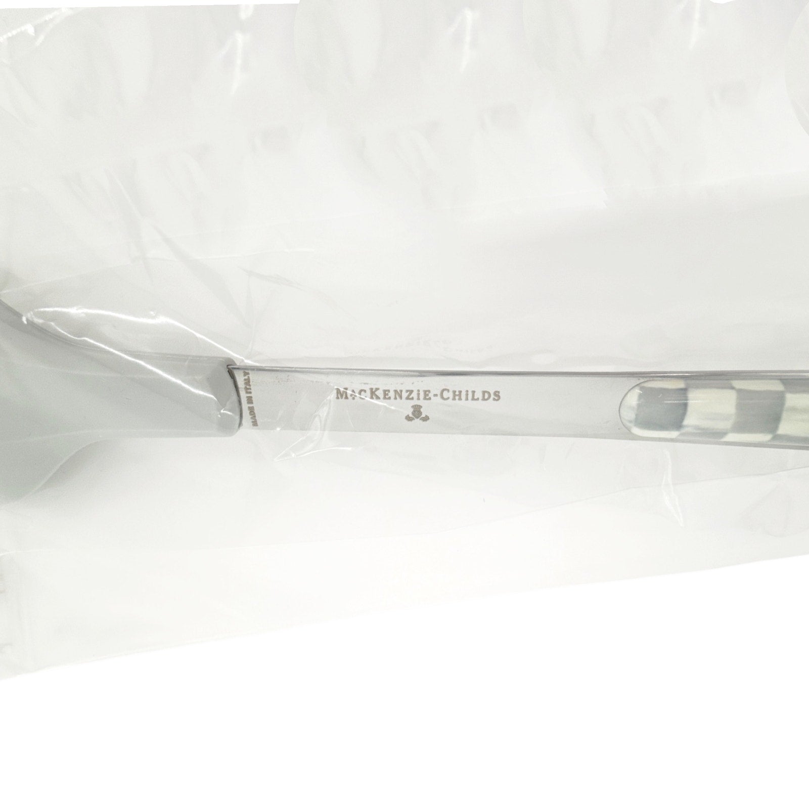 MACKENZIE-CHILDS Sterling Check Spatula Mackenzie-Childs