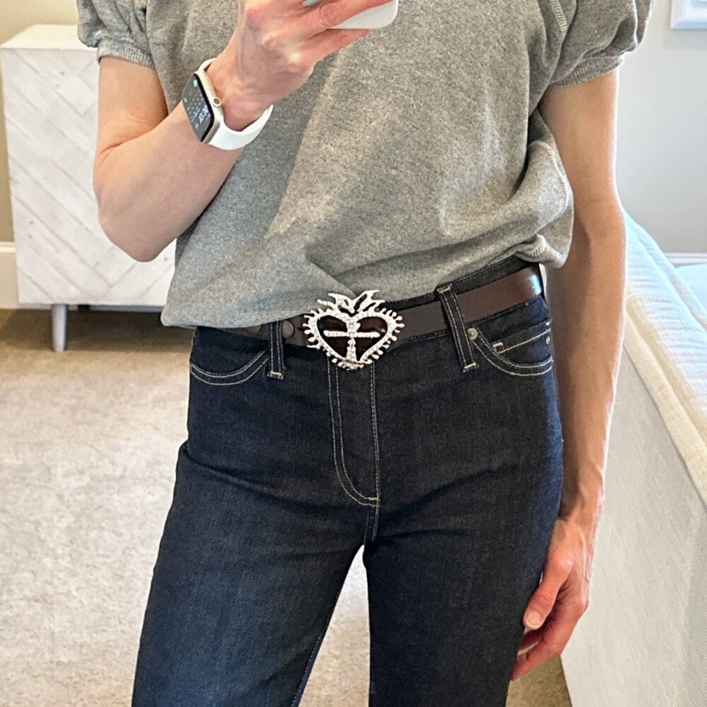 VIRGINS SAINTS & ANGELS VSA Belt Strap .75 in Brown XS