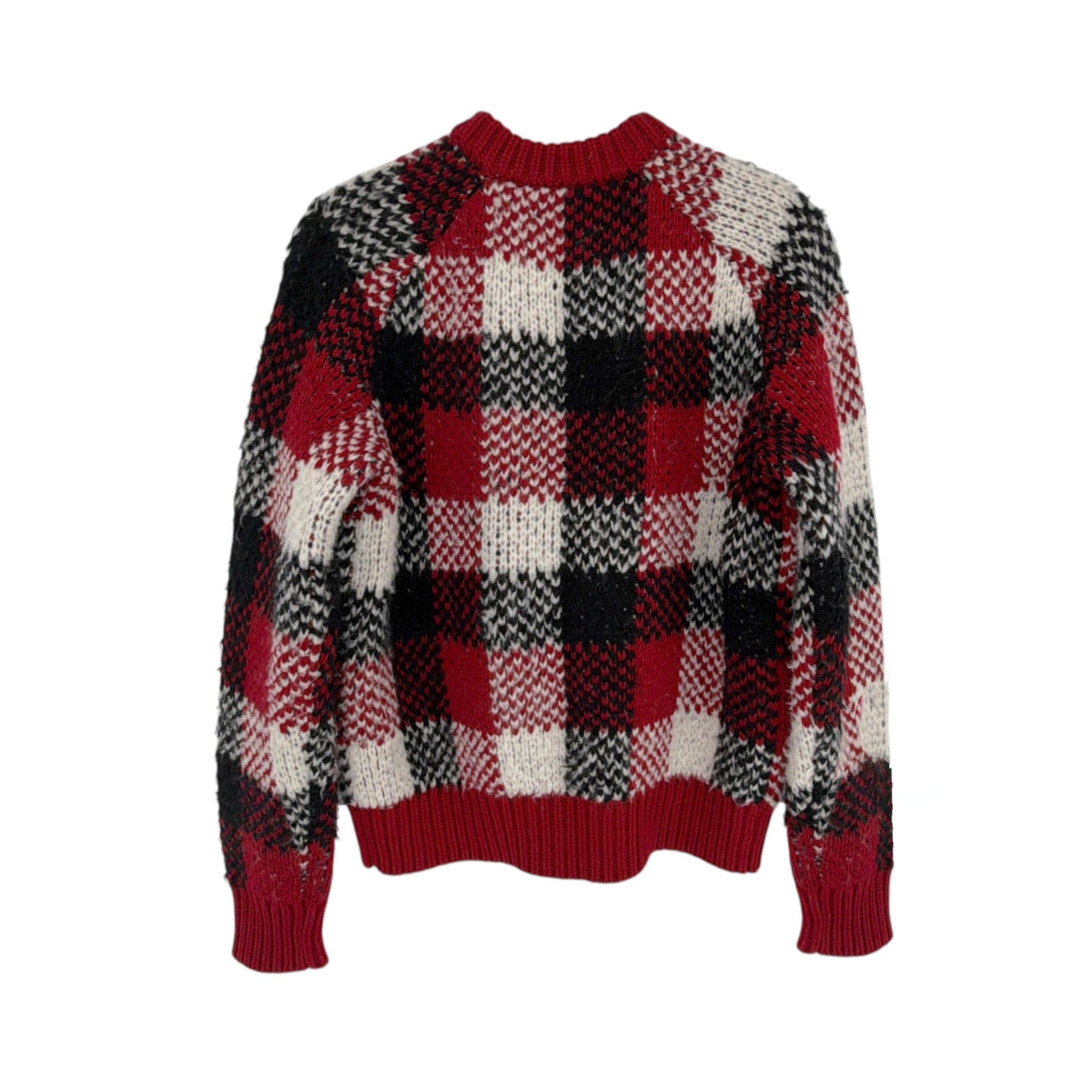 GUEST in RESIDENCE Buffalo Plaid Cardigan in Ruby Combo S Guest in Residence