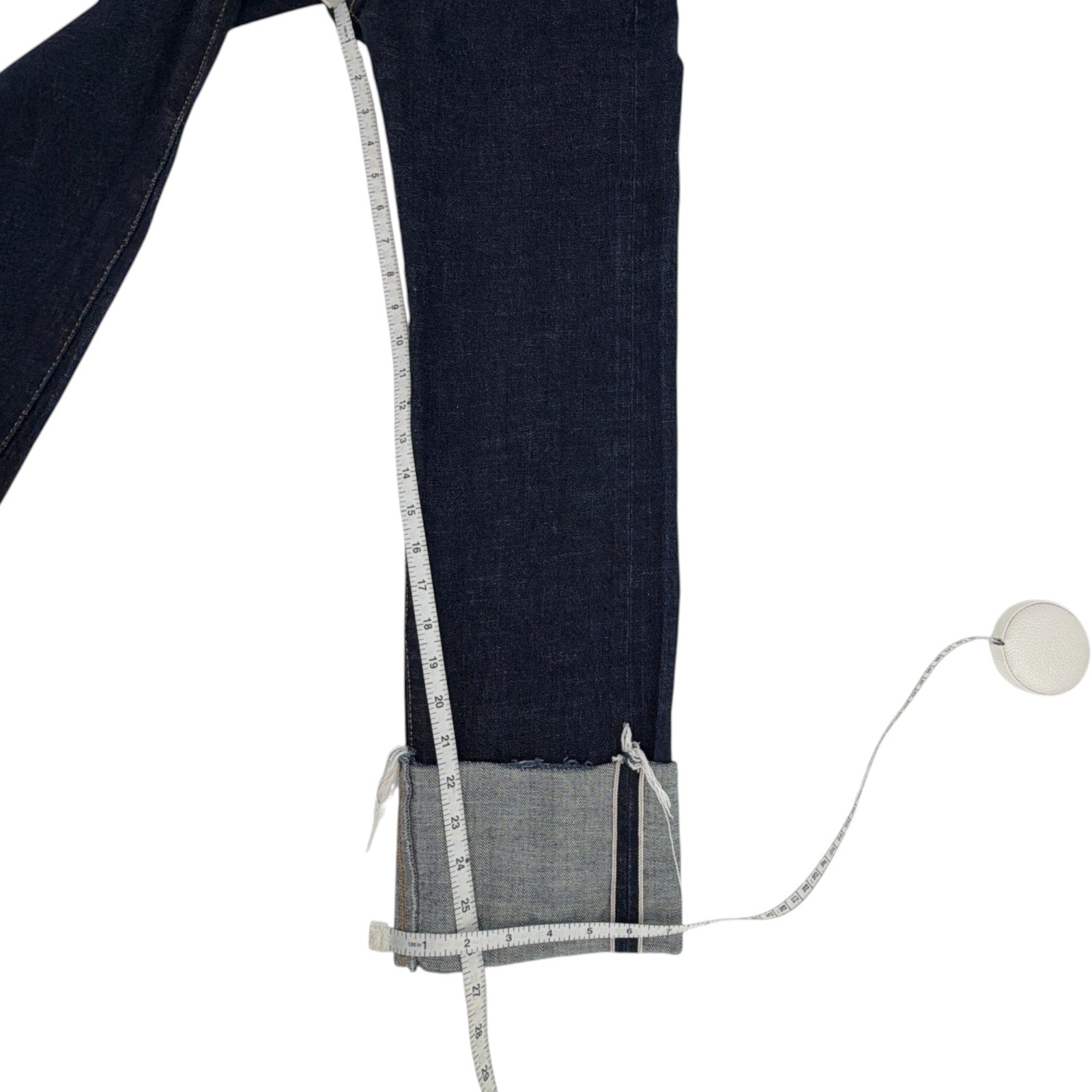 R13 Courtney Slim with Cuff in Indigo Rinse 25 R13