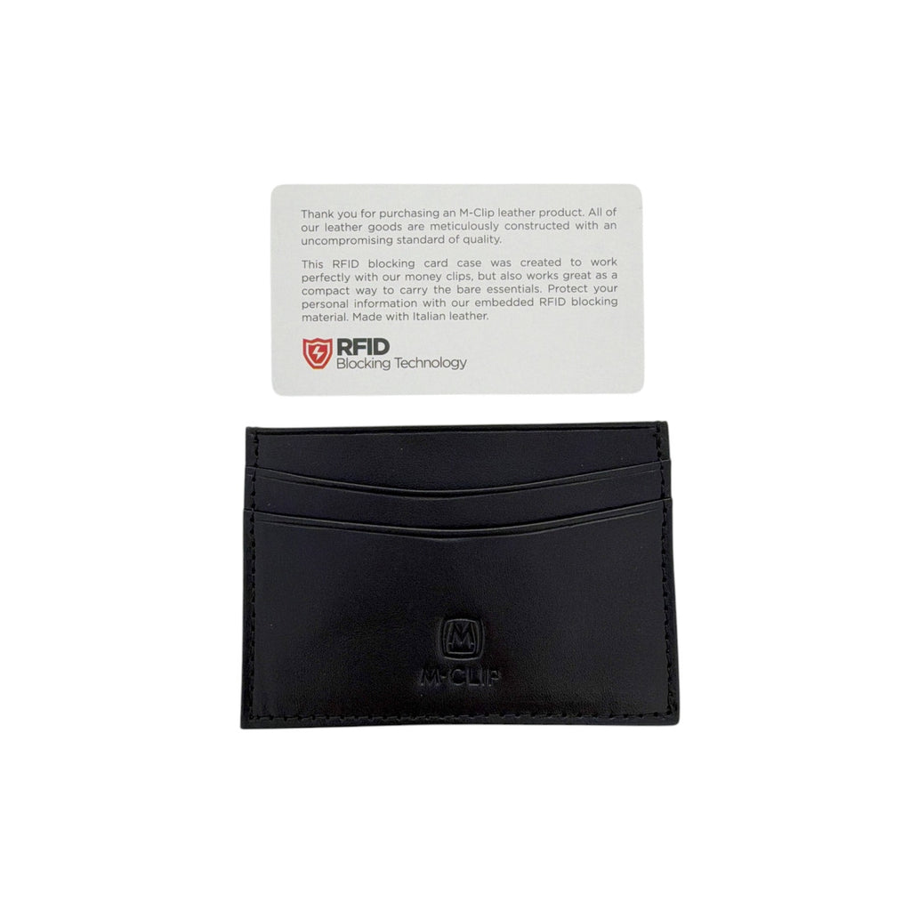 M-CLIP Leather RFID Case Horizontal in Black M-Clip