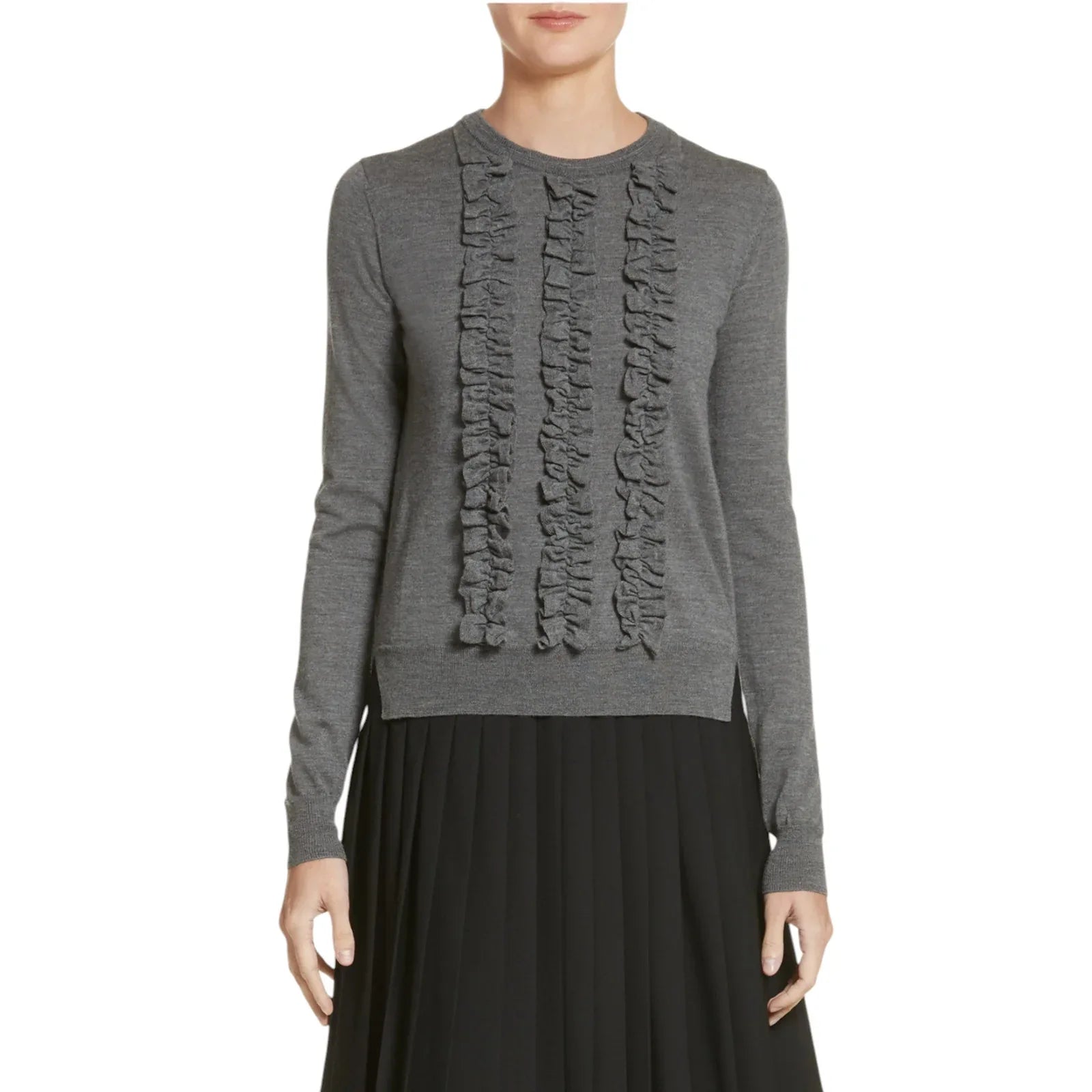 MARC JACOBS Ruffle Merino Wool Sweater S - flyKAMP
