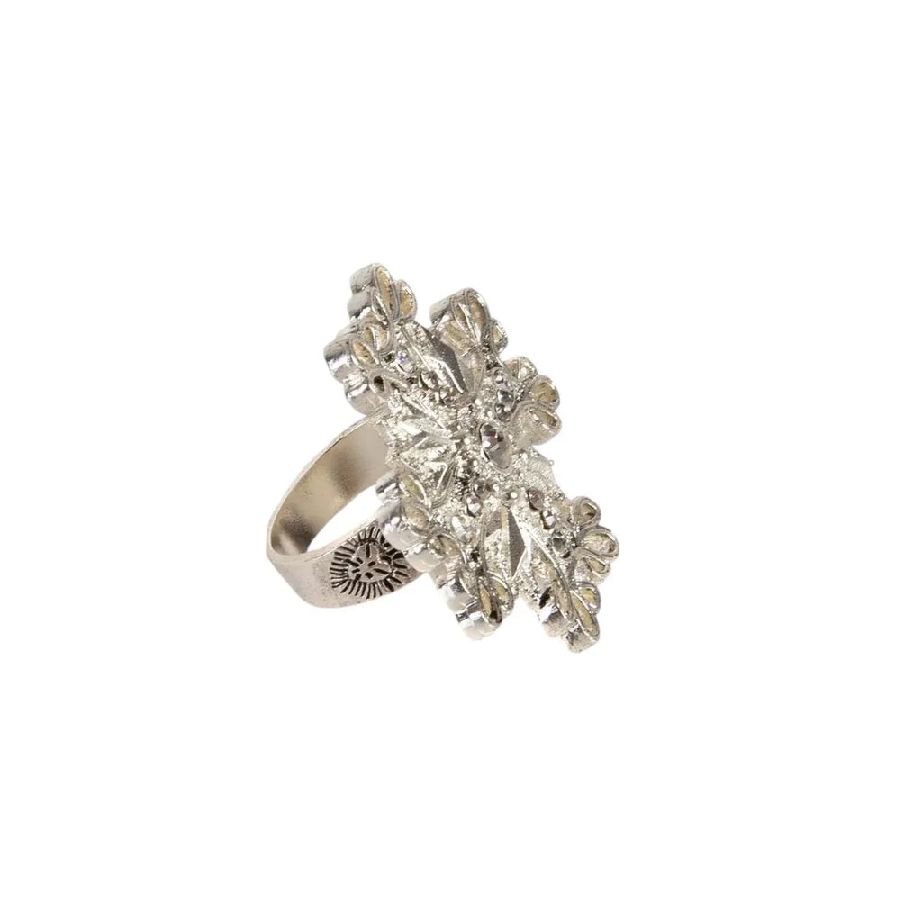 VIRGINS SAINTS & ANGELS VSA Electra Cross Ring in Silver Size 6 - flyKAMP