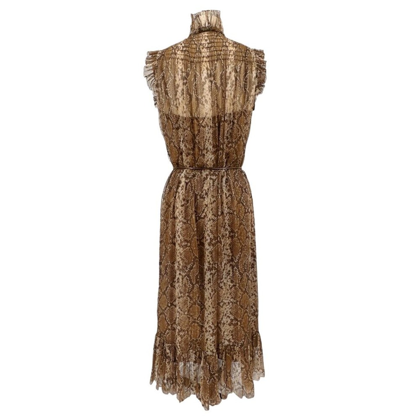 ZIMMERMANN Snake Print Midi Dress 0