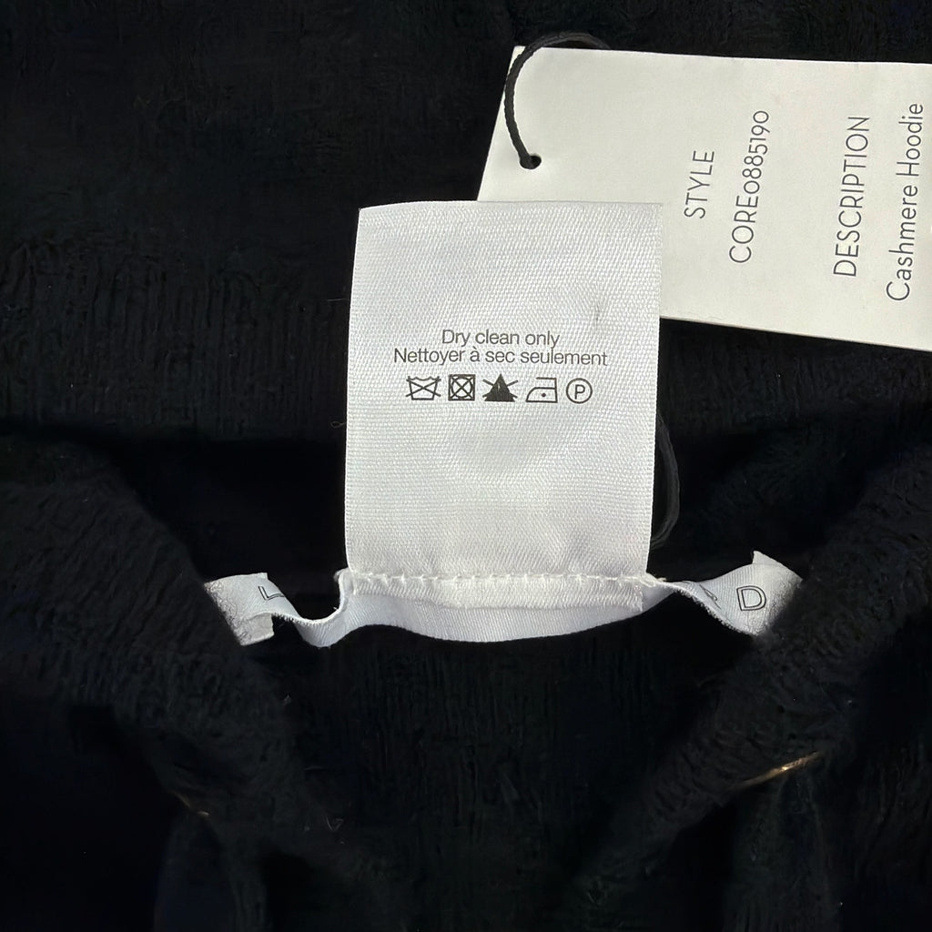 VERONICA BEARD Cashmere Hoodie Dickey in Black Veronica Beard