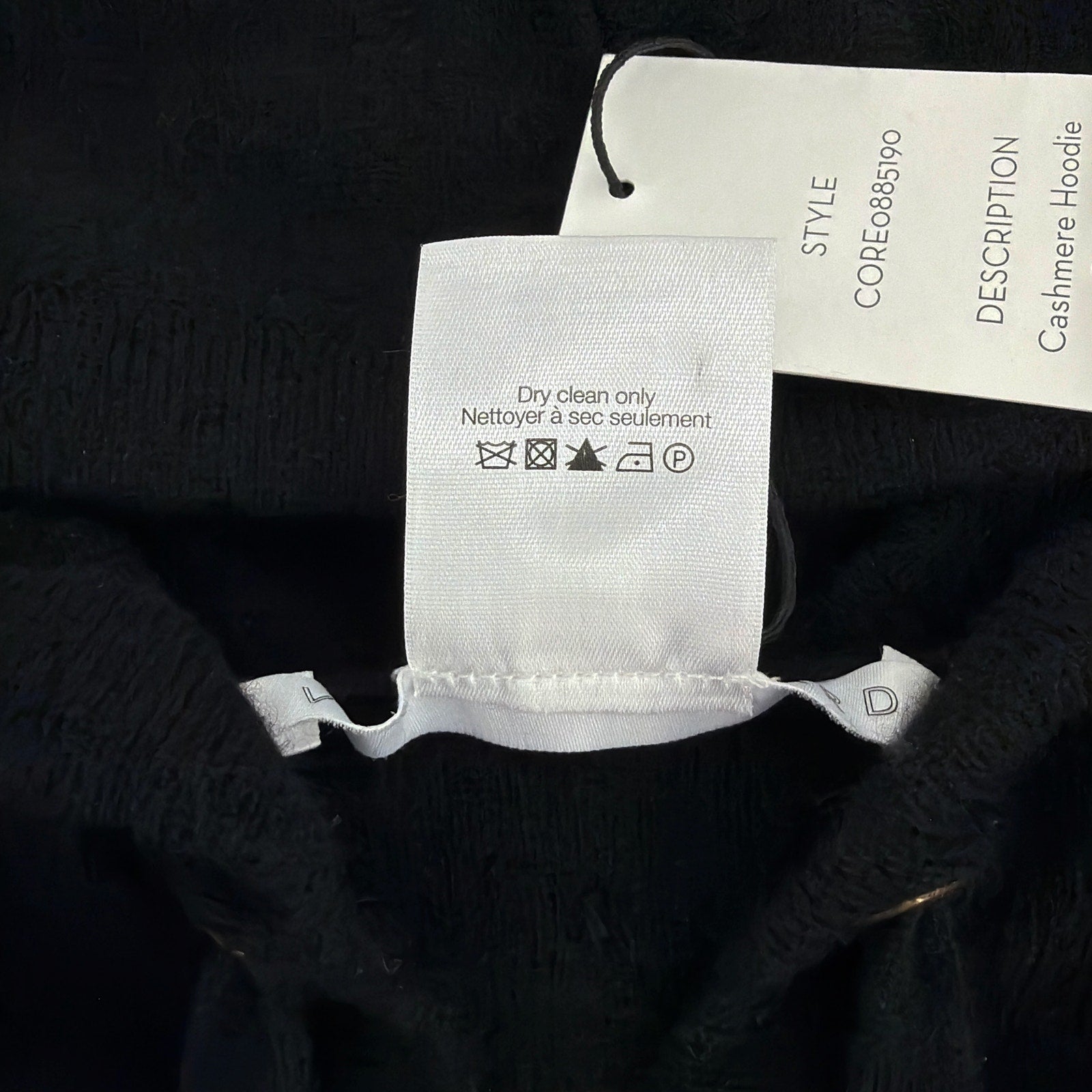VERONICA BEARD Cashmere Hoodie Dickey in Black Veronica Beard