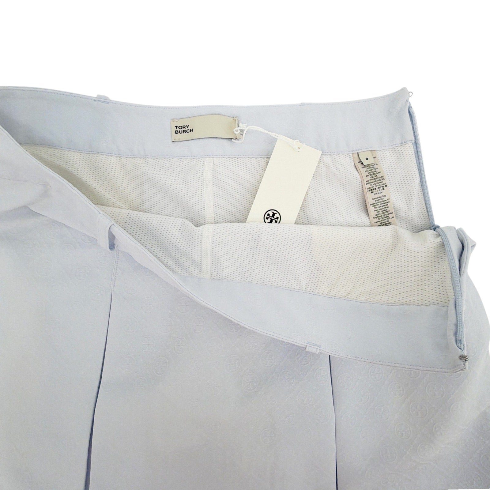 TORY BURCH T Monogram Golf Skirt in Light Blue T Monogram Mini Sport Tory Burch