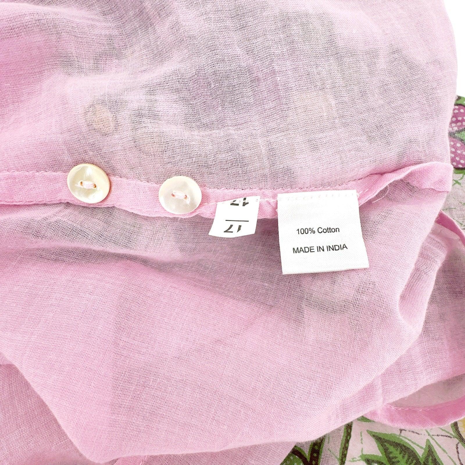 BANJANAN Cotton Poppy Dress in Freyja Flower Lilac Sachet XS - flyKAMP