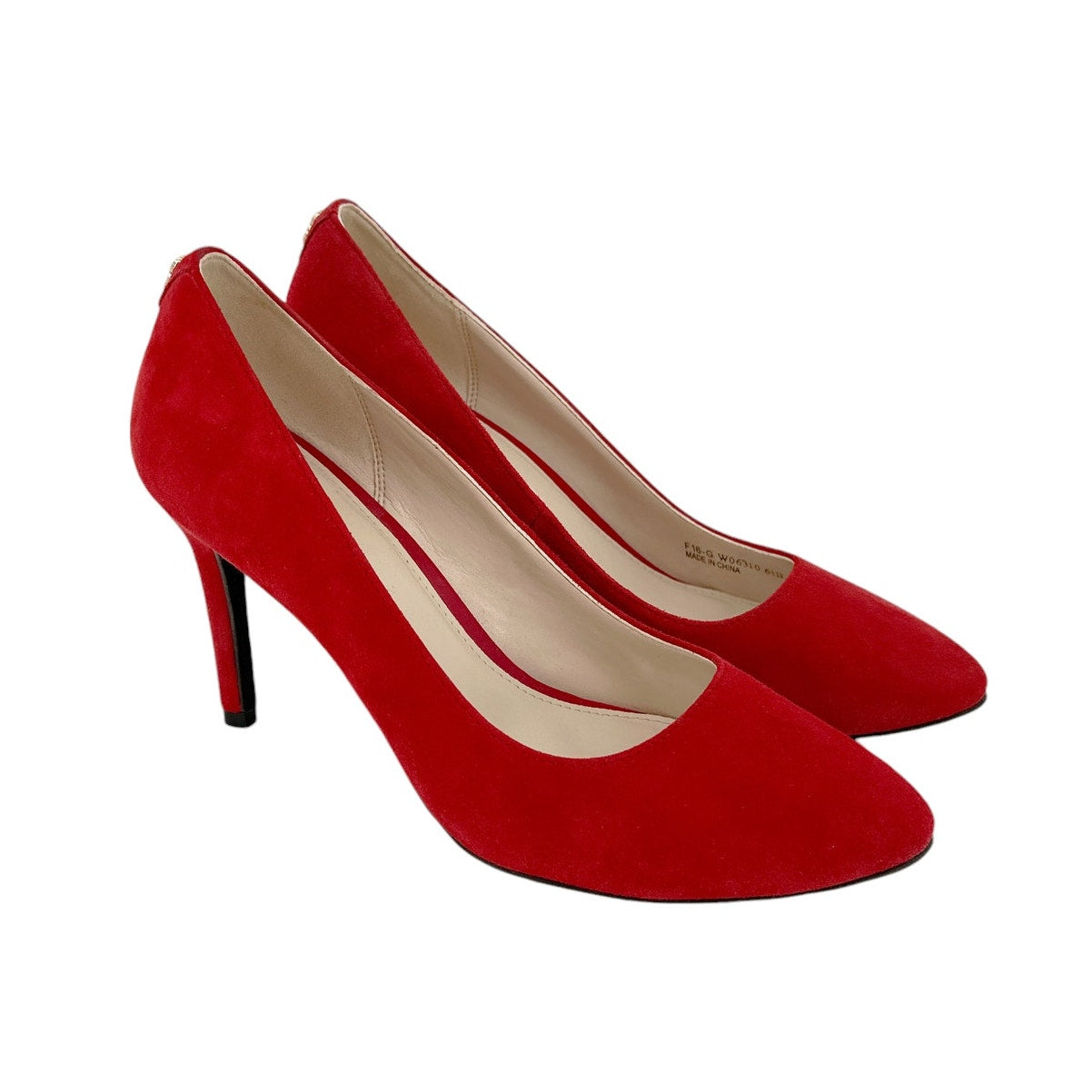 COLE HAAN Grand.OS Suede Pump in Red 6.5