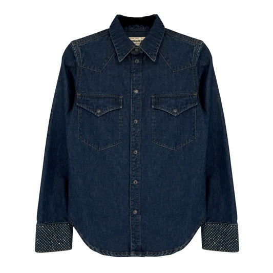 ZADIG & VOLTAIRE Thelma Eco Strass Denim Shirt S
