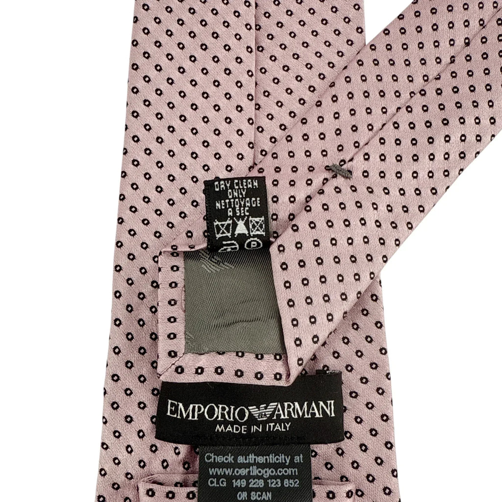 EMPORIO ARMANI Silk Tie in Pink - flyKAMP