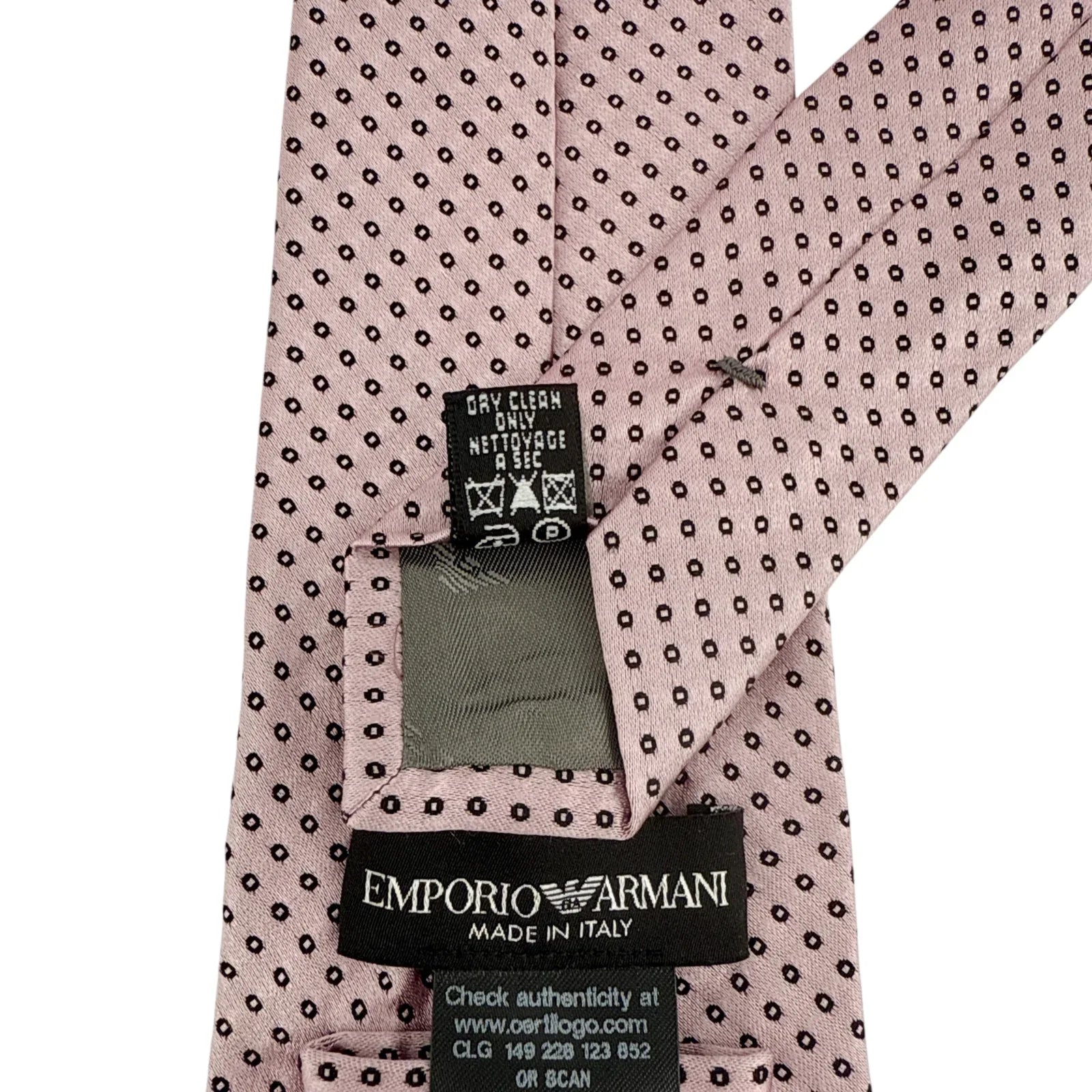 EMPORIO ARMANI Silk Tie in Pink - flyKAMP