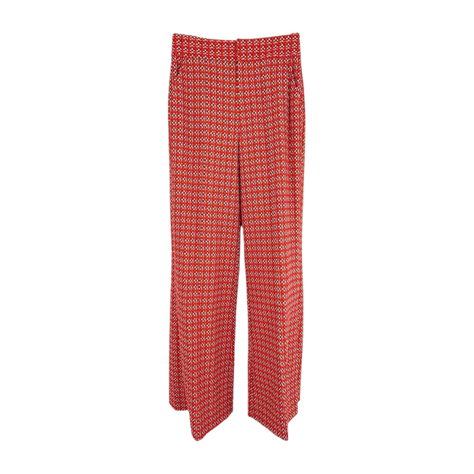 ALICE+OLIVIA Dylan High Waist Wide Leg Pants in Heart Flower Cherry 2 Alice + Olivia
