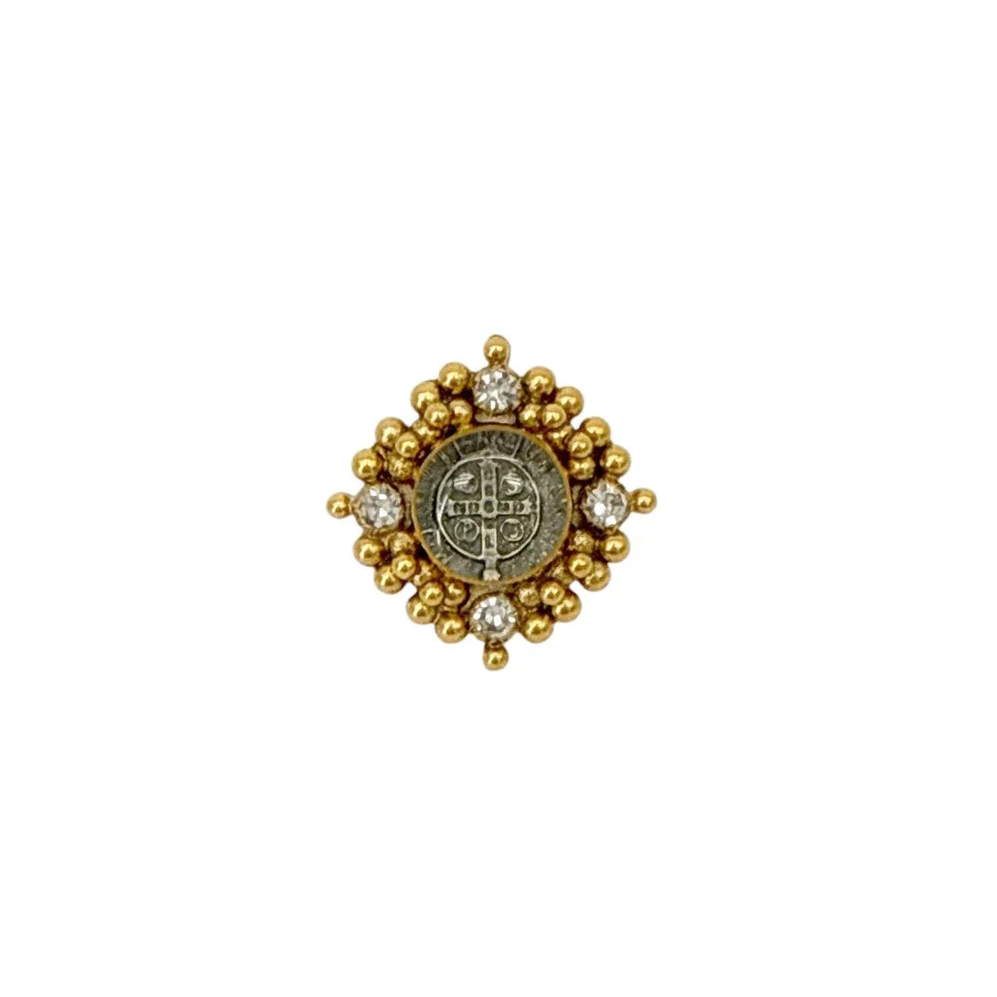 VIRGINS SAINTS & ANGELS VSA Petite Cloister San Benito Ring Gold Size 6 - flyKAMP