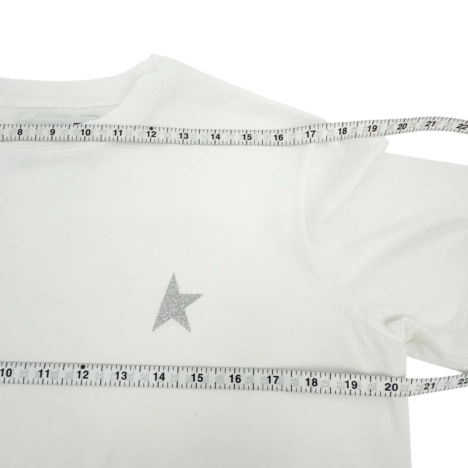 GOLDEN GOOSE Crewneck Glitter Star Tee S - flyKAMP