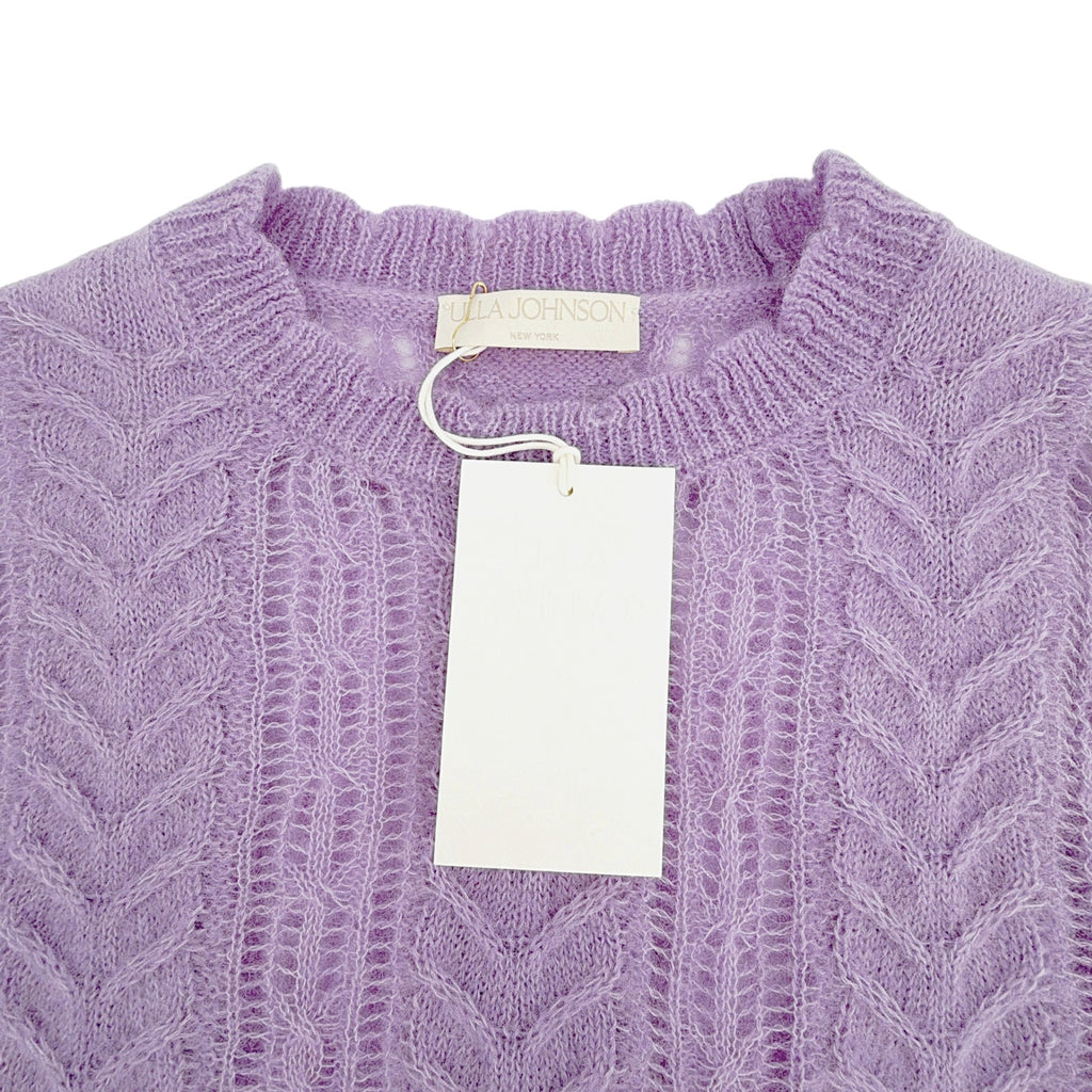 ULLA JOHNSON Mavis Alpaca Top in Lavender S Ulla Johnson