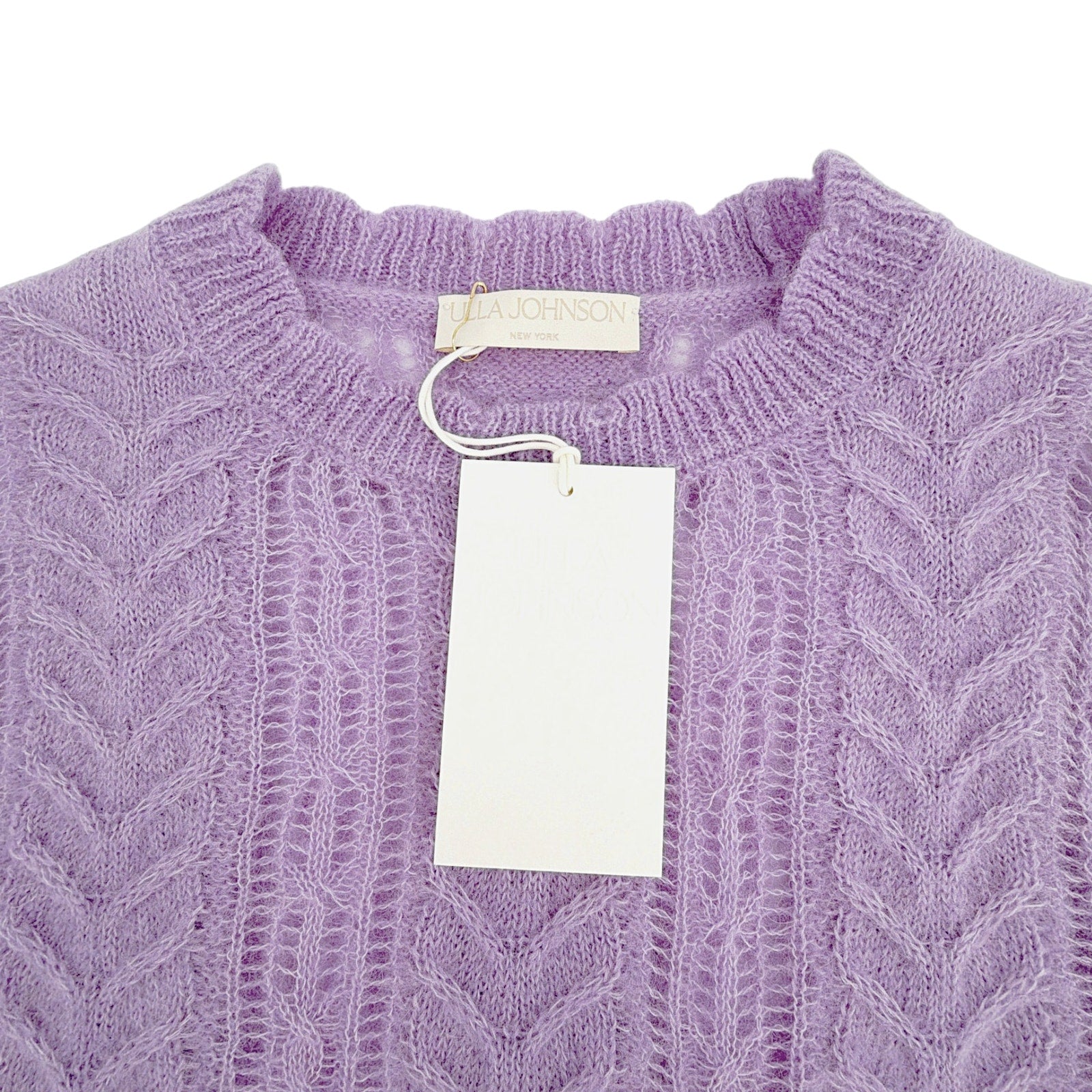 ULLA JOHNSON Mavis Alpaca Top in Lavender S Ulla Johnson
