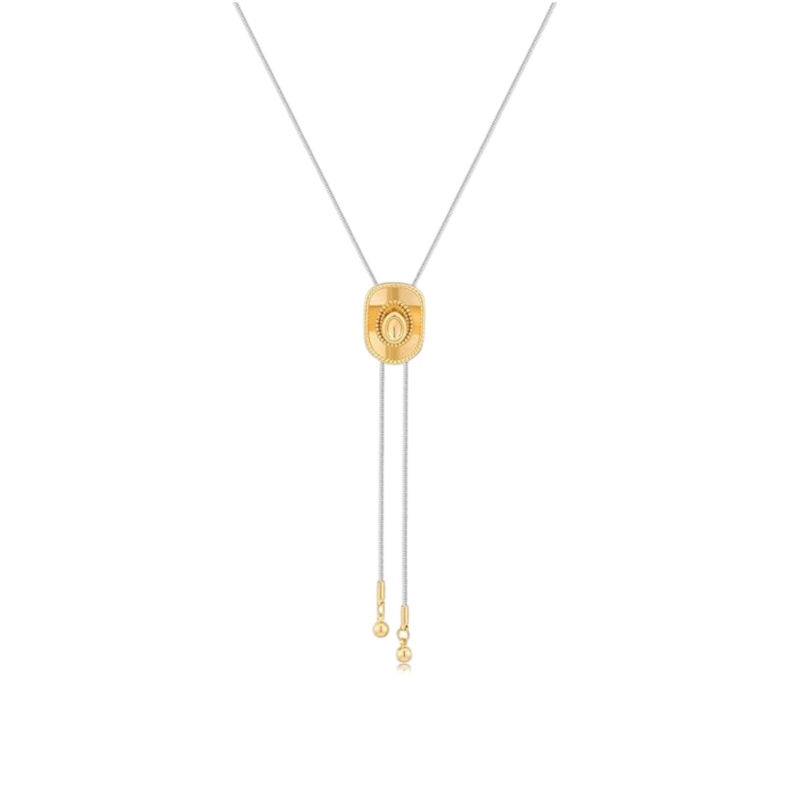 WESTERN Cowgirl Lariat Bolo Necklace in Gold & Silver None and/or Unknown