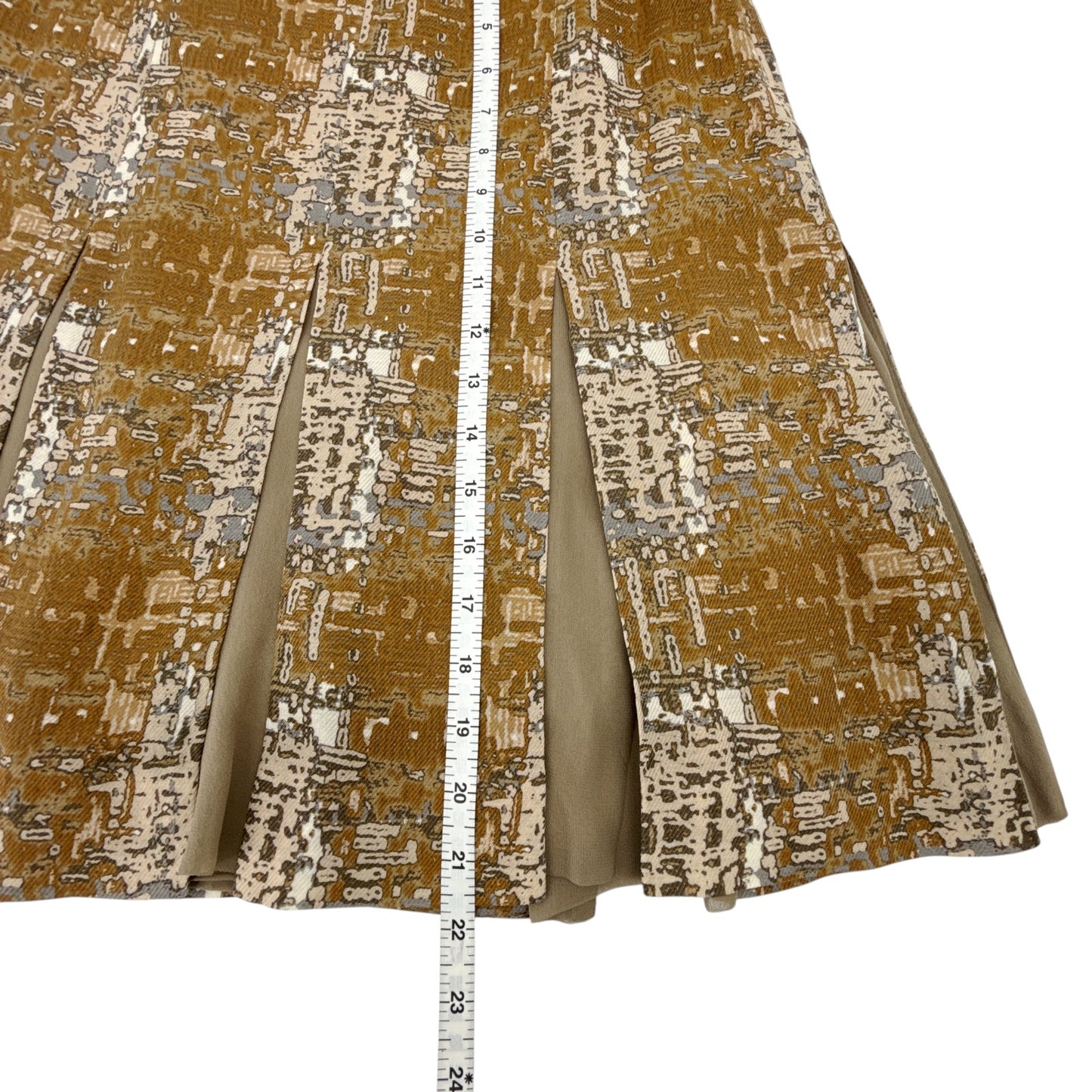 TORY BURCH Hull Skirt Brown Blackwatch 2|XS