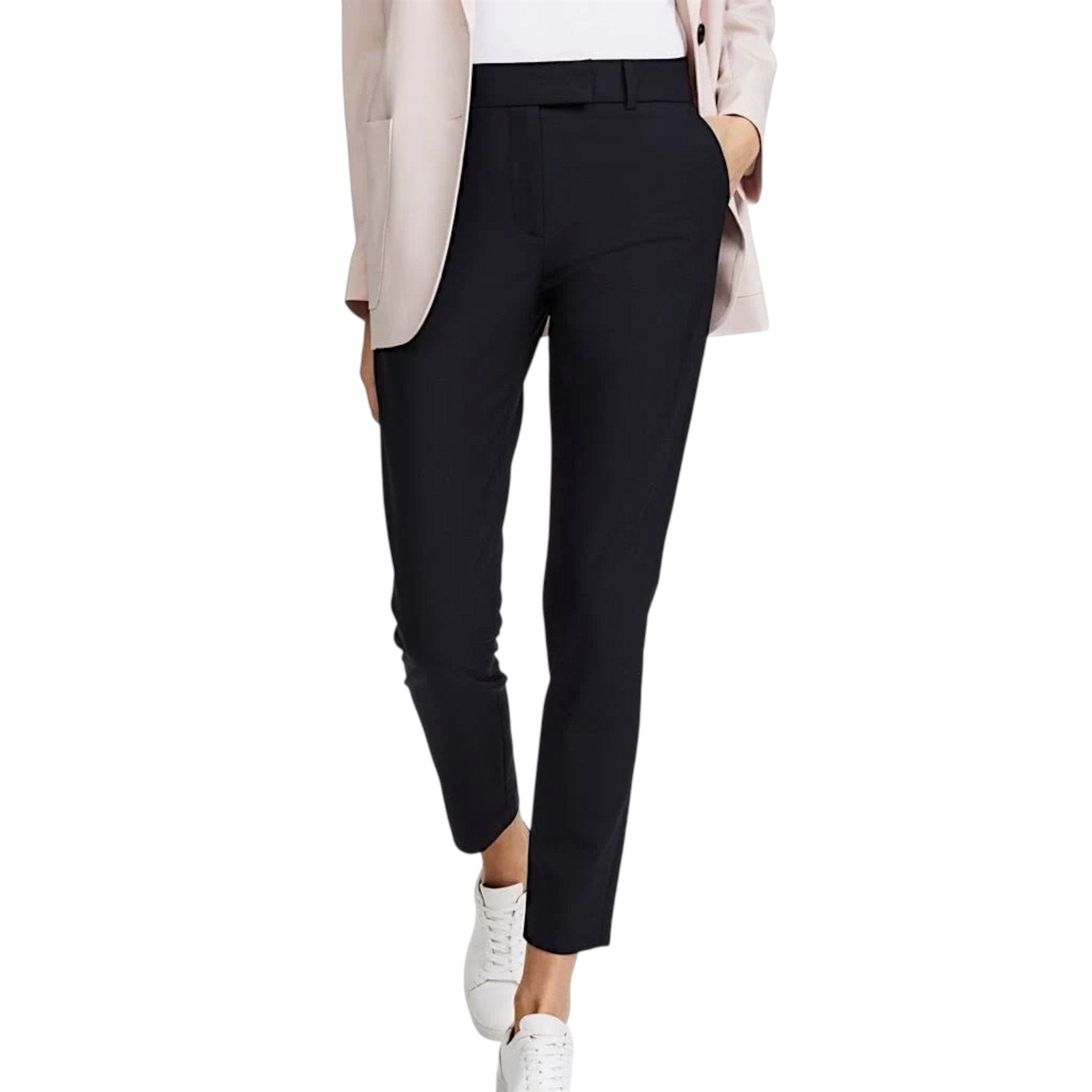 VERONICA BEARD Slim Cigarette Pants in Navy 0 Veronica Beard