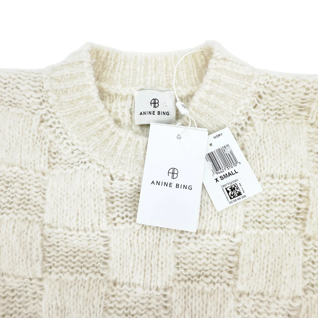ANINE BING Bennett Sweater in Ivory XS - flyKAMP