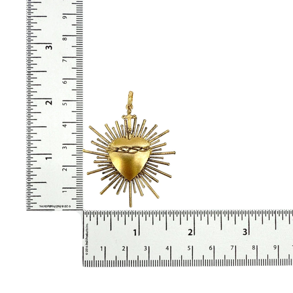 VIRGINS SAINTS & ANGELS VSA Sacred Flame Charm in Gold - flyKAMP