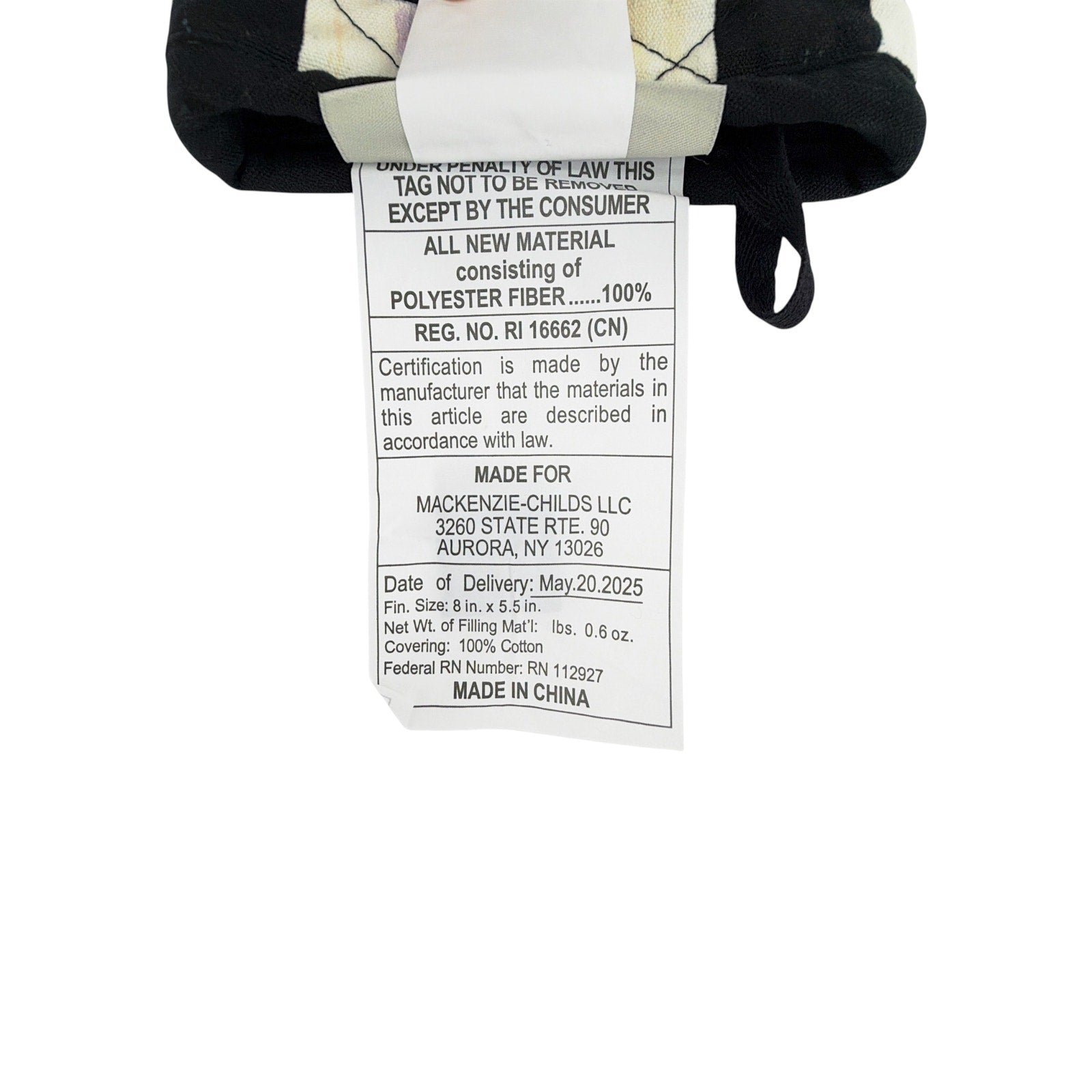 MACKENZIE-CHILDS Courtly Check Mini Oven Mitt Mackenzie-Childs