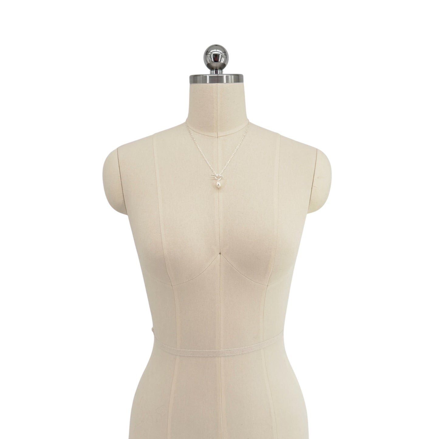 SILPADA Center Attention Silver Freshwater Pearl Necklace