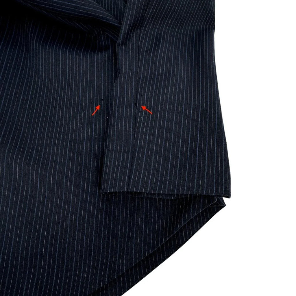 THE GREAT. The Swing Blazer in Navy Stripe 0|XS - flyKAMP