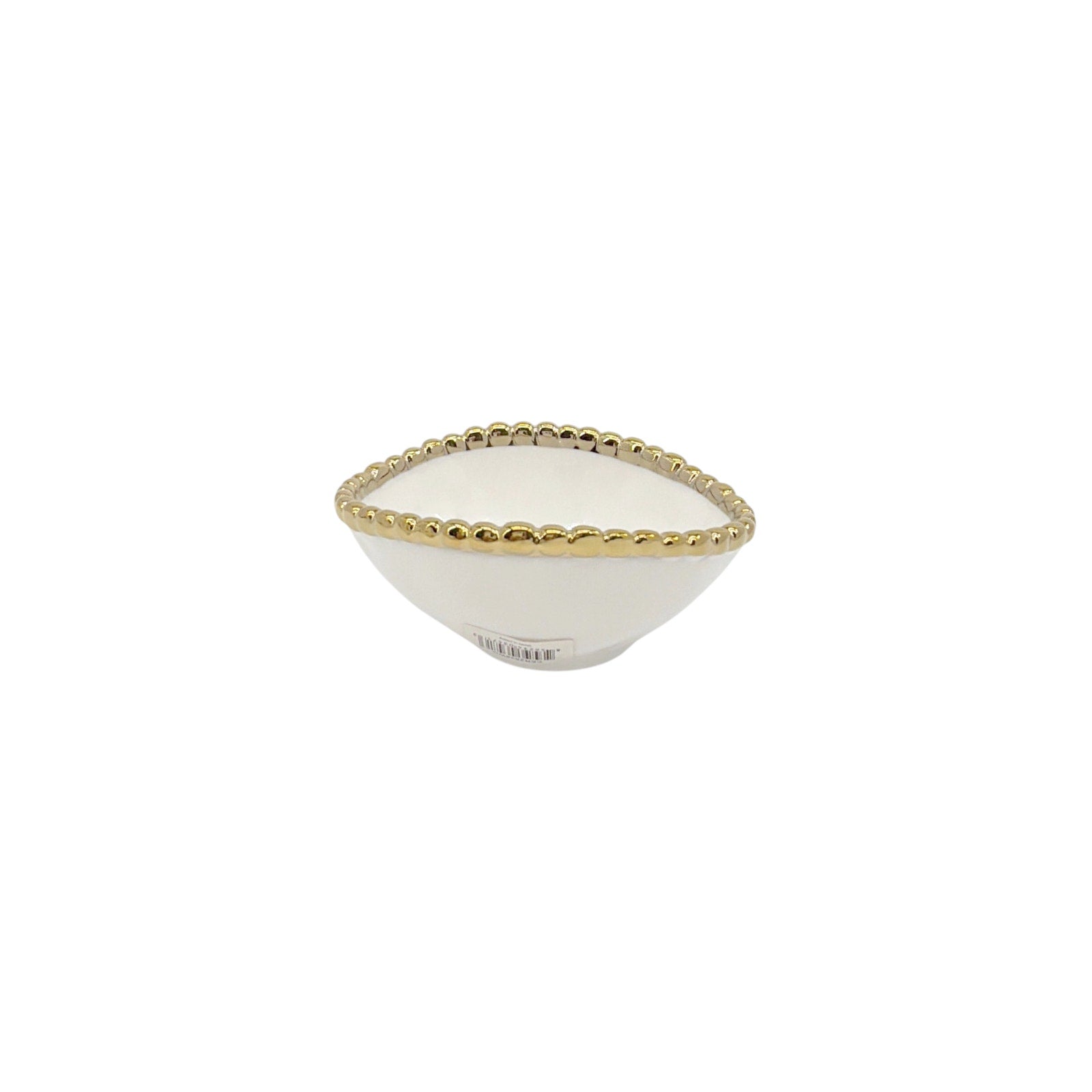 PAMPA BAY Golden Salerno Oval Condiment Bowl Set of 2 Pampa Bay