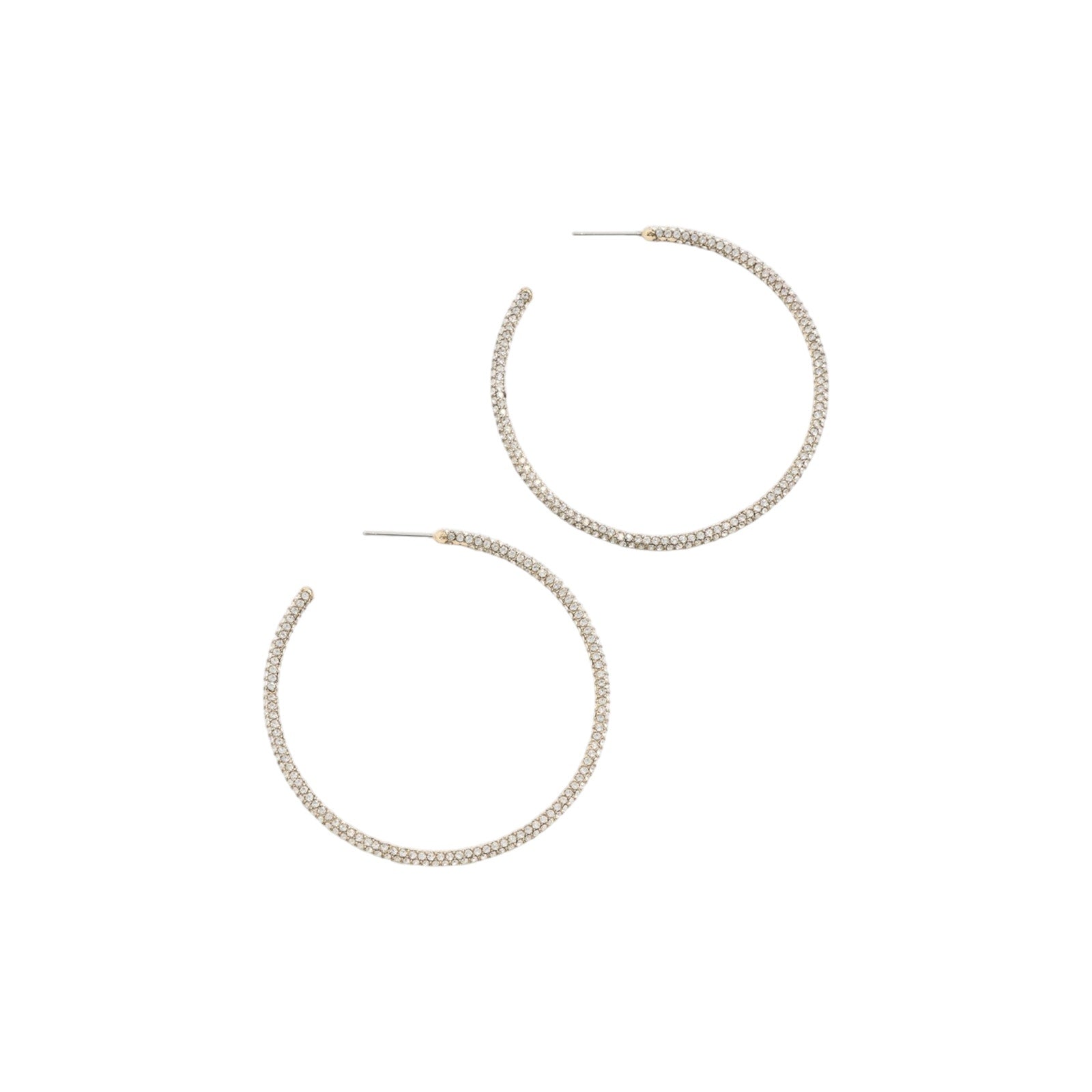 TORY BURCH Pavé Hoop Earrings Tory Burch
