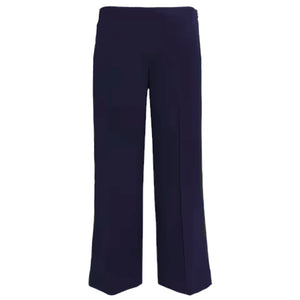 THEORY Terena B Rosina Crepe Cropped Wide Leg Pants in Navy 0