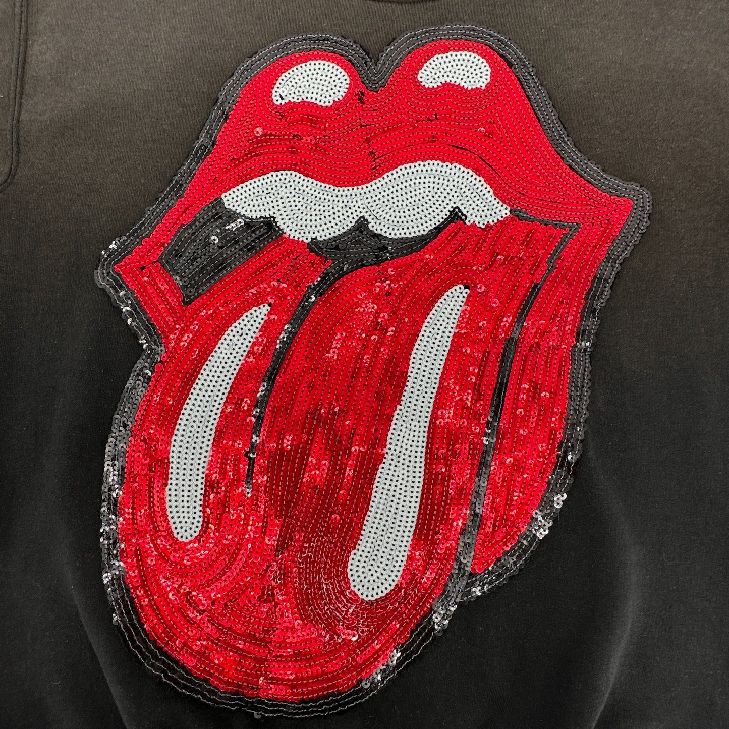 MADEWORN Rolling Stones Sequin Sweatshirt S