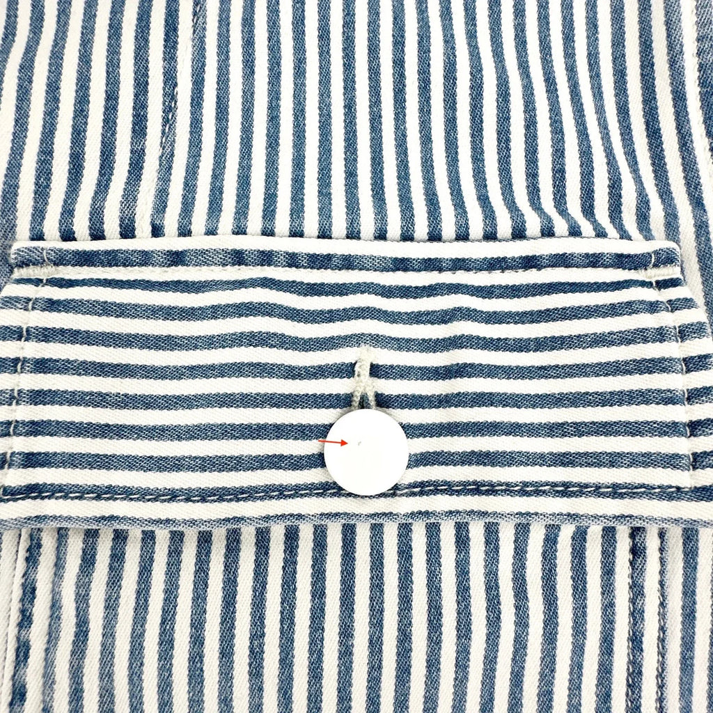 FRAME Engineer Striped Denim Shirt Jacket XS - flyKAMP
