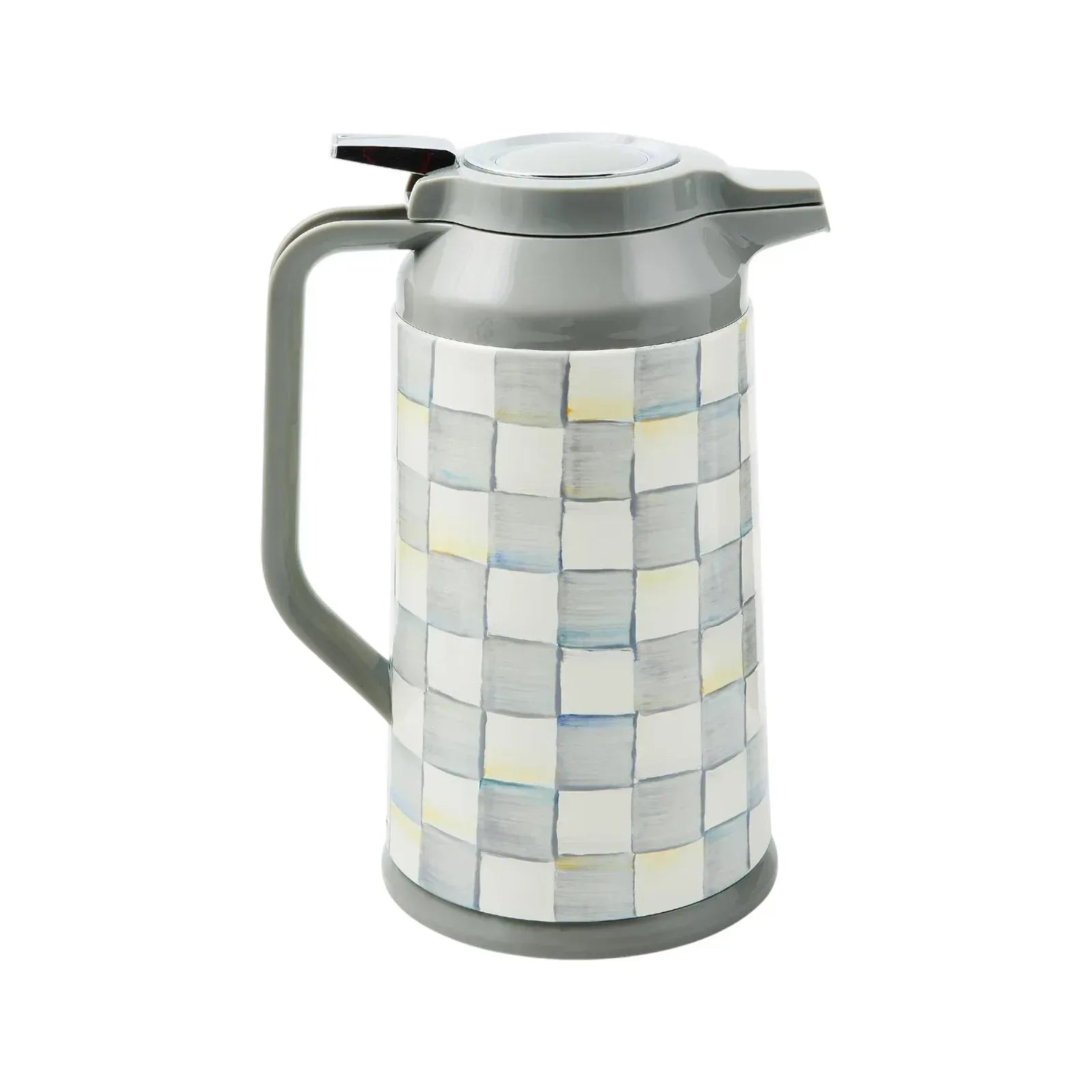 MACKENZIE-CHILDS Sterling Check Coffee Carafe in Sterling Check - flyKAMP