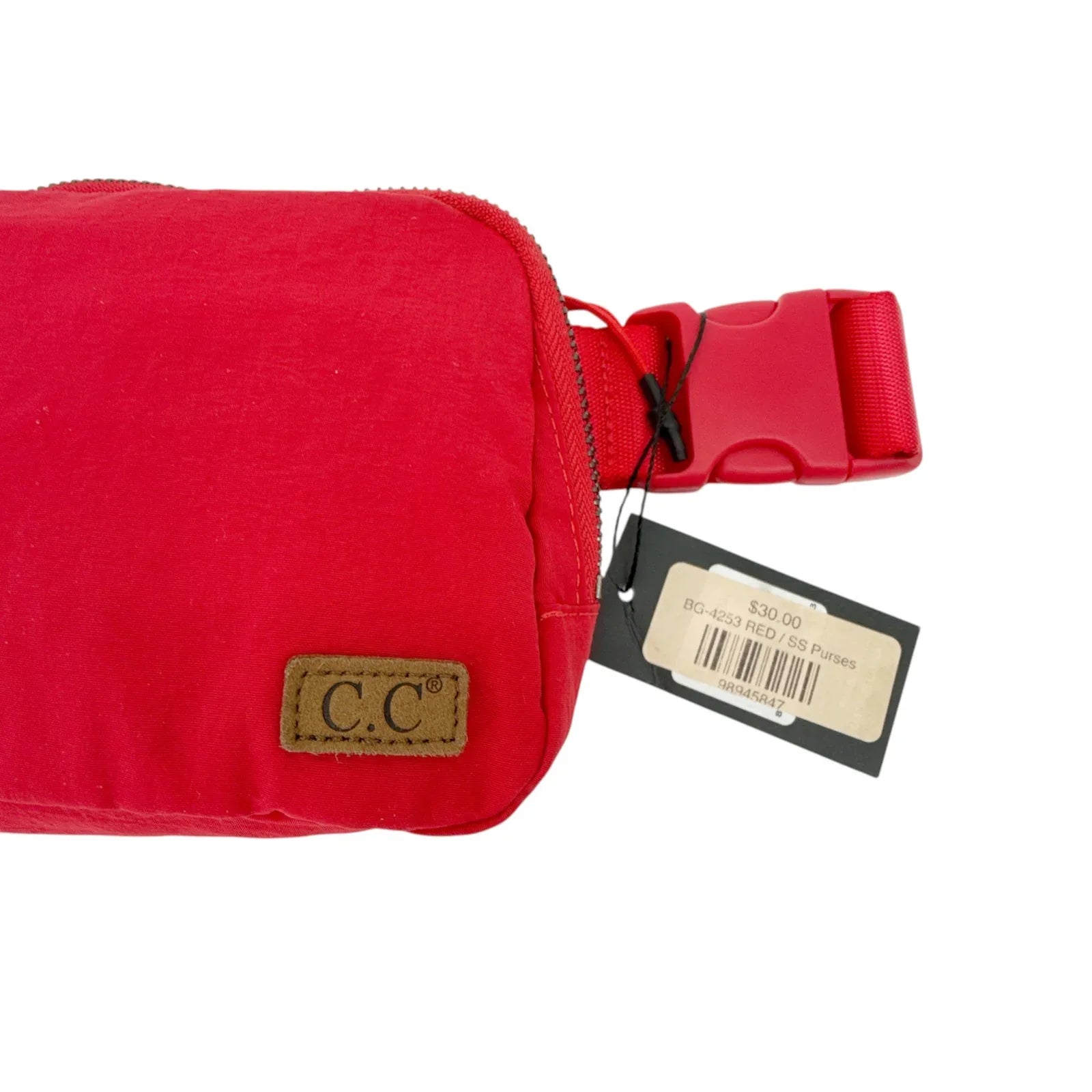 C.C Fanny Pack Belt Bag in Red - flyKAMP