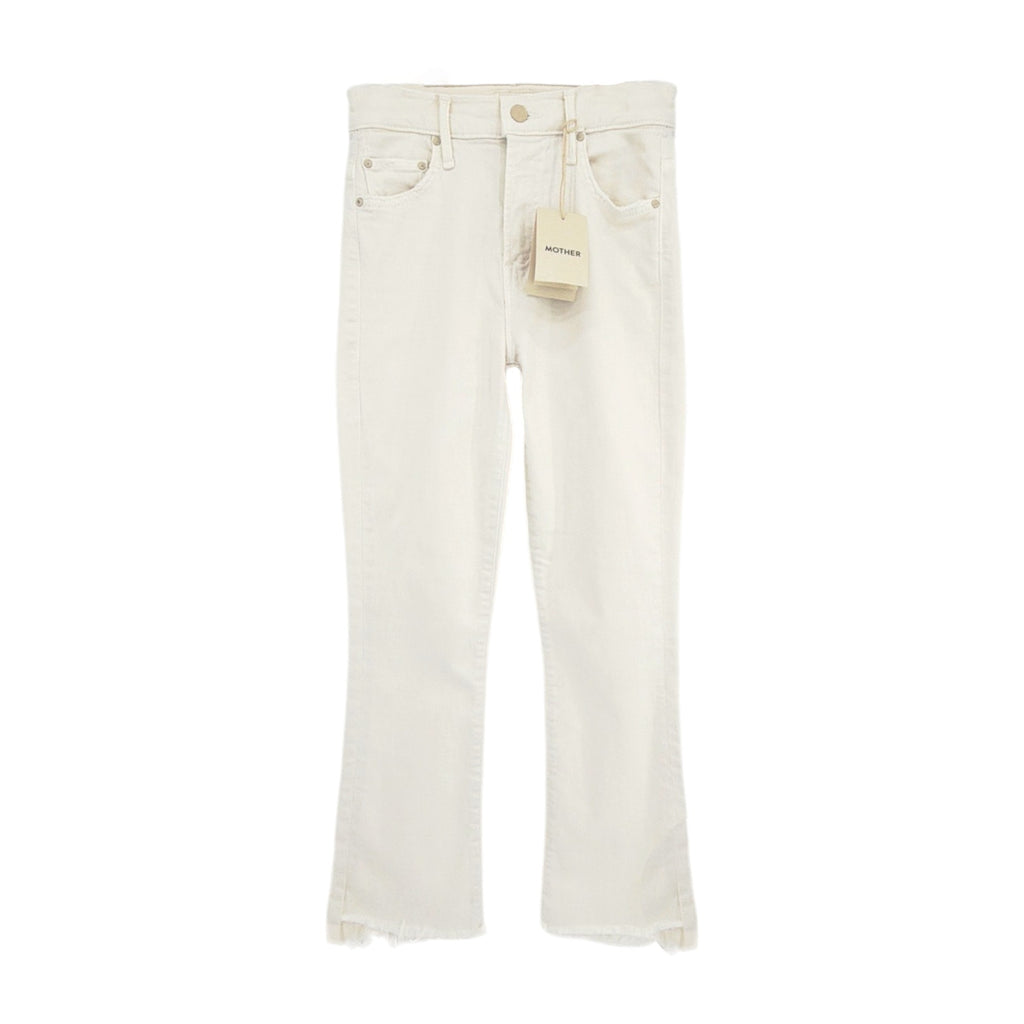 MOTHER The Insider Crop Step Fray in Cream Puffs 24 Mother