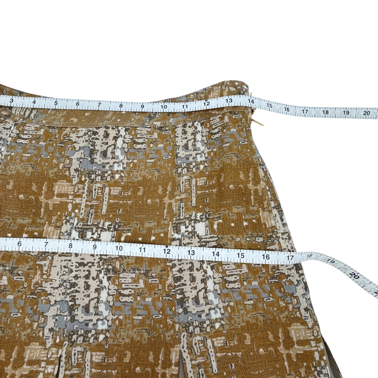 TORY BURCH Hull Skirt Brown Blackwatch 2|XS