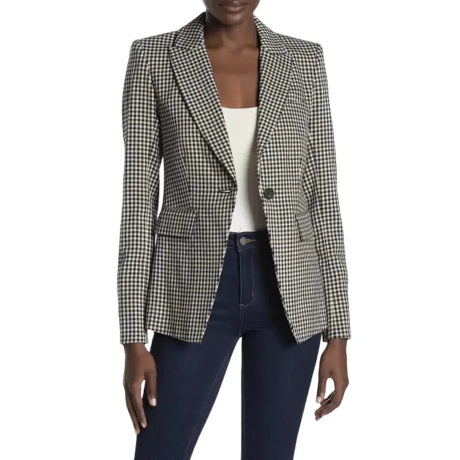 VERONICA BEARD Athens Dickey Jacket in Black &amp; White 0 - flyKAMP