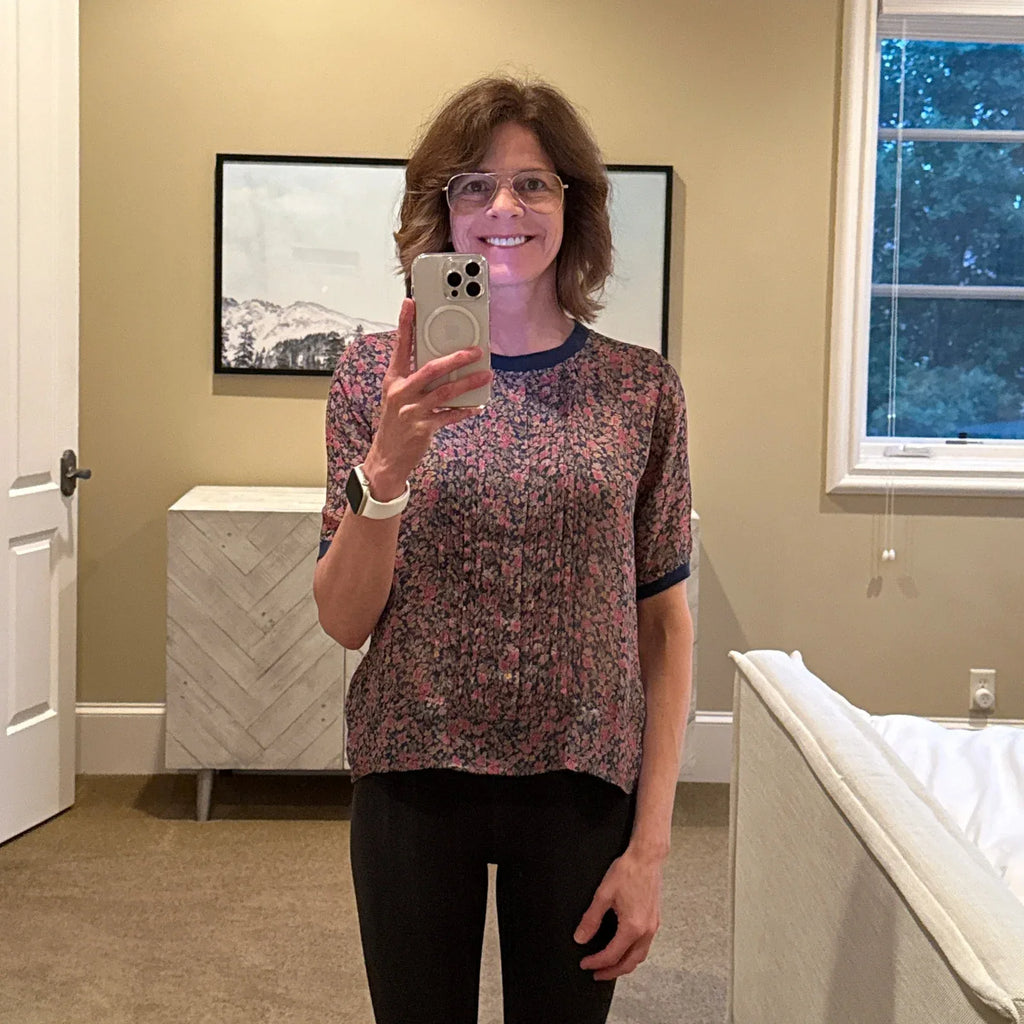 ANTHROPOLOGIE One Fine Day Floral Silk Blouse XS - flyKAMP