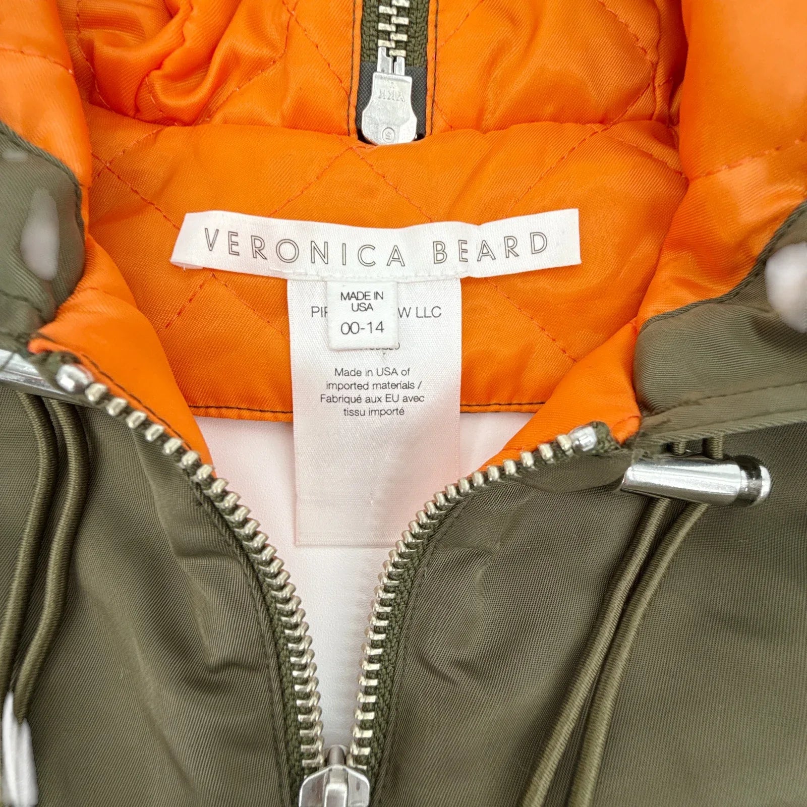 VERONICA BEARD Oakleigh Hooded Dickey in Army Green - flyKAMP