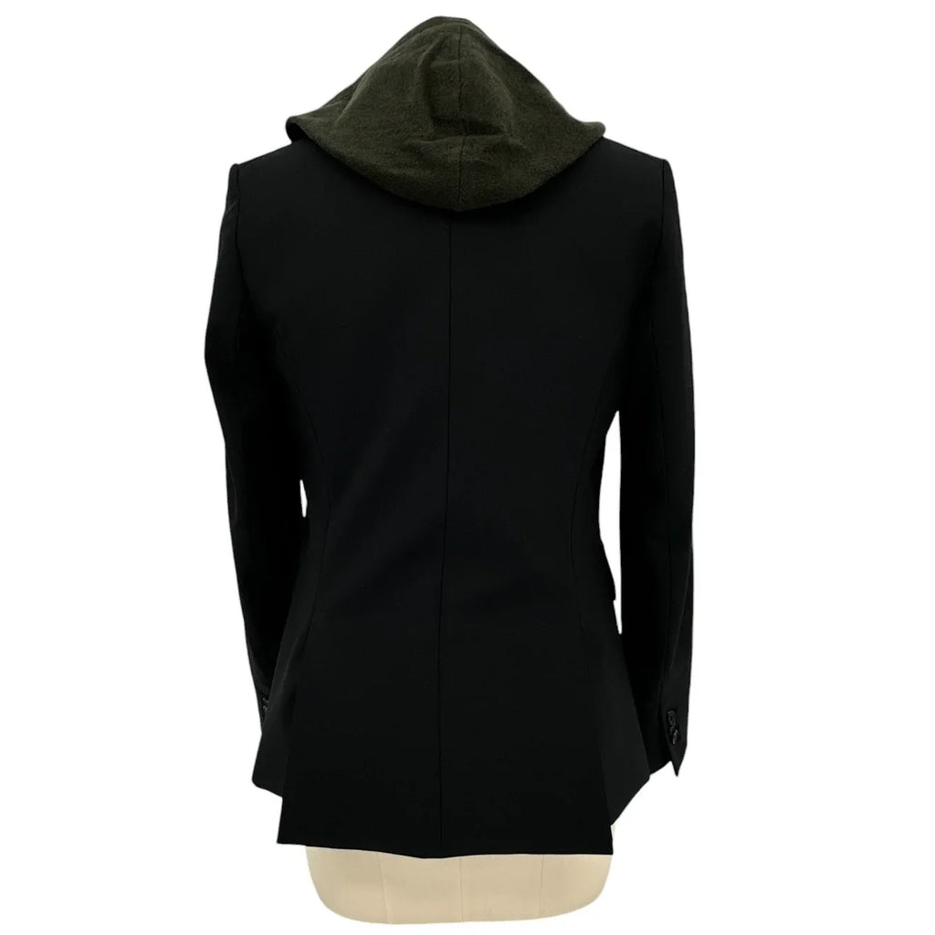 VERONICA BEARD Cashmere Hoodie Dickey in Army - flyKAMP