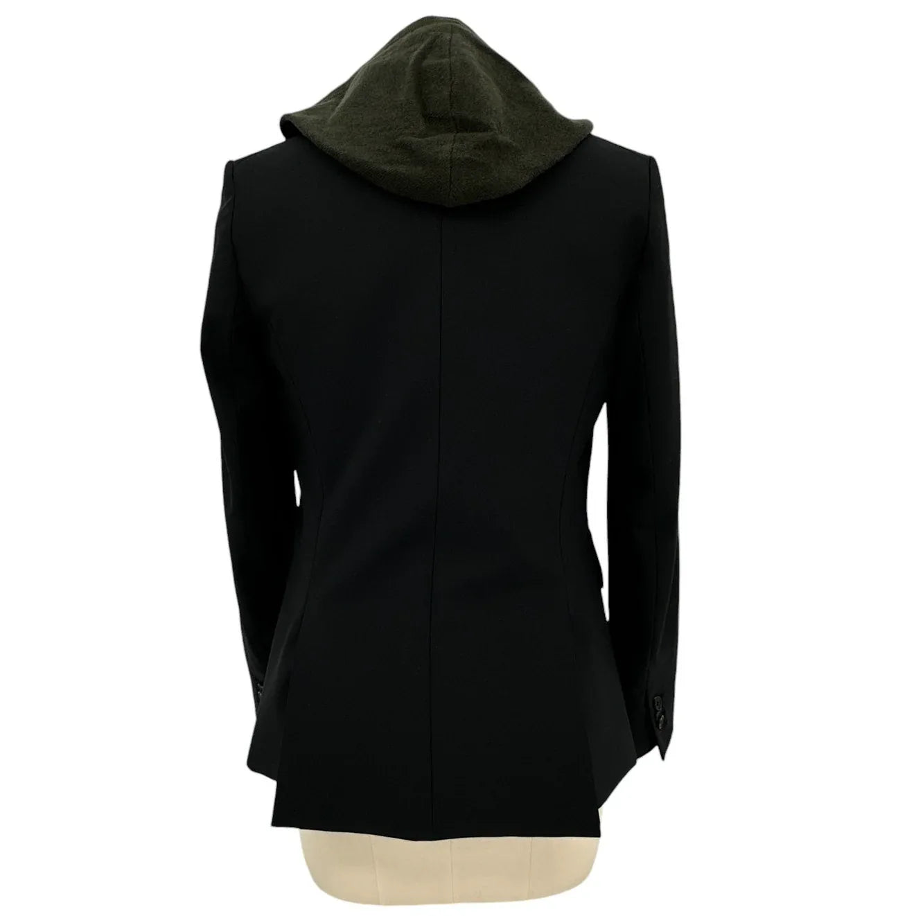 VERONICA BEARD Cashmere Hoodie Dickey in Army - flyKAMP